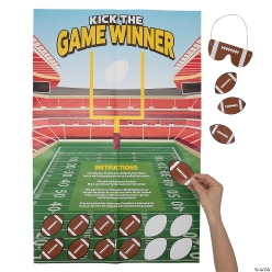 Football Pin the Ball Between the Goal Posts Game