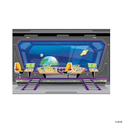 Galaxy Spaceship Backdrop 9ft x 6ft