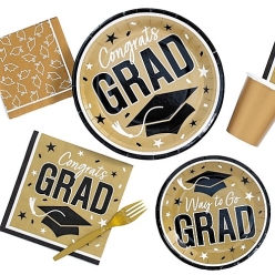 2025 Gold Graduation Supplies