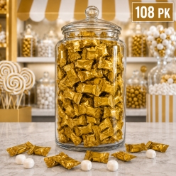 Gold Metallic Buttermints - 108pcs