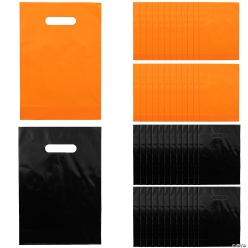 Orange & Black Goody Bags - 100Pk