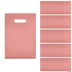 Dusty Rose Plastic Goody Bags - 50Pk