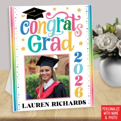Grad Custom Easel Signs