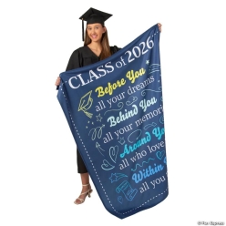 Class of 2026 Graduate 5Ft Flannel Throw Blanket