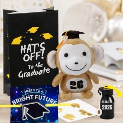 Graduation 2026 Deluxe Gift Pack with Plush Grad Toy