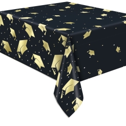 30% OFF: Premium Metallic Black & Gold Tablecover