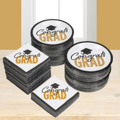 45% OFF: BULK Congrats Grad 350pc Tableware Kit for 150 Guests
