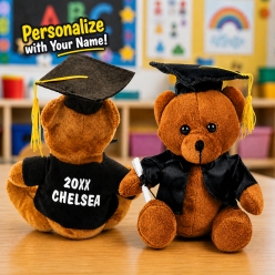 Personalized Plush 18cm Graduation Bear