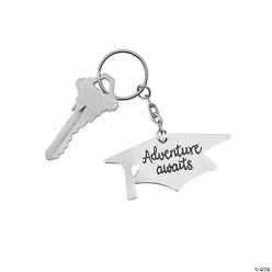 Graduation Saying Enamel Keychains-12Pk