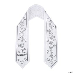Colour Your Kids Kindergarten Graduation Stole
