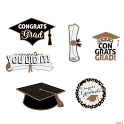 Graduation Wall Cutouts - 6Pk