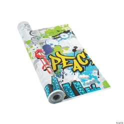Graffiti Tablecloth Roll 100 Foot