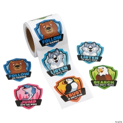 Great North VBS Animal Sticker Roll - 100Pk