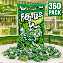 Green Apple Tootsie Roll Frooties Candies 360 Pk
