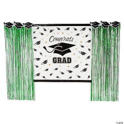 Green Grad Backdrop Decorating Kit-5Pk