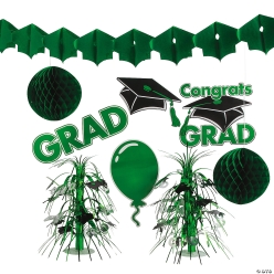 Green Graduation Decoration Kit 9pcs