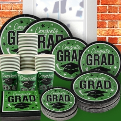 Green Graduation Party Pack for 50