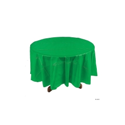 Green Round Plastic Tablecloth