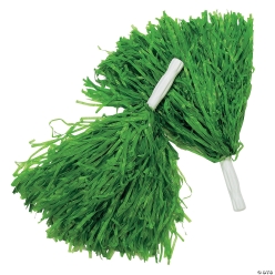 Green Spirit Pom-Poms - 12 Pk