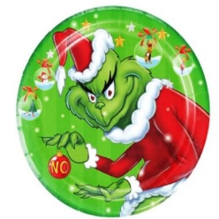 *Grinch Premium Dessert Plates - 10 PK