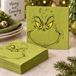 Grinch Premium Dinner Napkins - 16 PK