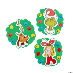 The Grinch Wreath Magnet Craft Kit - Makes 12