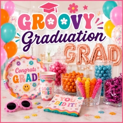 Groovy Graduation Supplies
