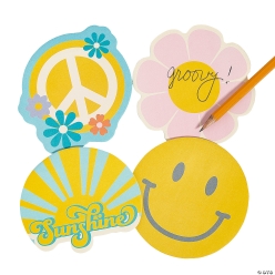 Groovy Party Sticky Notepads - 12 PK