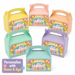 Groovy PERSONALIZED Name & Age Loot Boxes - 6 Pack