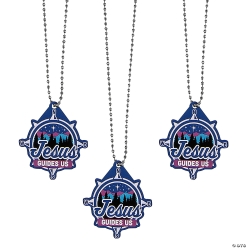 Great North VBS Jesus Guides Us Compass Necklaces-12Pk