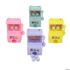 Slot Machine Plastic Gumball Dispensers-12Pk