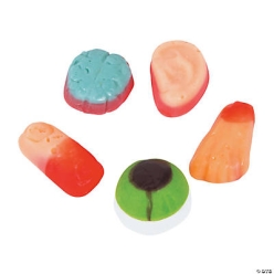 Large Body Parts Wrapped Gummy Candies - 50 Pk