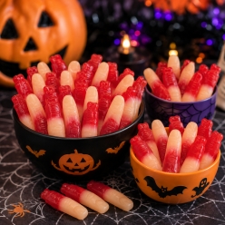 Severed Fingers Wrapped Gummy Candies - 39pcs