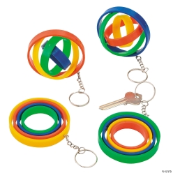 Gyroscope Fidget Toy Keychains - 12Pk