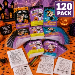 BULK Halloween Colouring Books - 120 Pk