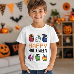Among Us Character Happy Halloween T-shirt- Choose Size