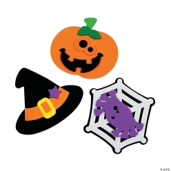 Halloween Friends Magnet Craft Kit - 50 Pk