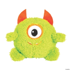 Halloween Green Plush Monsters - 12Pk