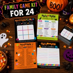96pc Halloween Family Games Kit for 24 People