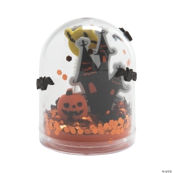 Halloween Glitter Snow Globe Craft Kits - 12 PK