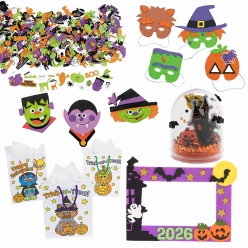 Halloween 560pc Craft Assortment Kit
