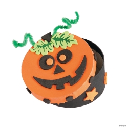 Halloween Pumpkin Boxes Craft Kit - 12 Pk