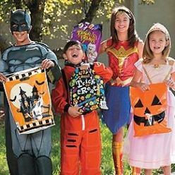 Halloween Treat Bags, Boxes and Pails