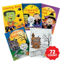 Halloween Colouring Books - 72pk