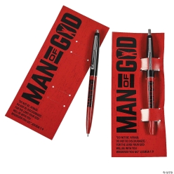 Religious Man of God Pens with Handout Card-12Pk