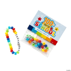 100th Day of School Bracelet Handout Craft Kit