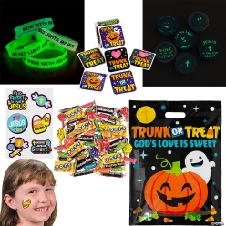 Religious Halloween Trunk-or-Treat Handout Kit for 48