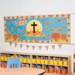 Christian Halloween 65 PC BIG Bulletin Board Set