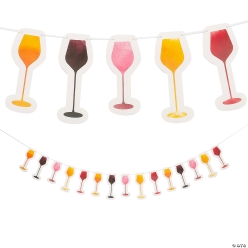 Wine Party Ready to Hang 7ft. Garland