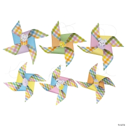 Easter BIG Pinwheel Hanging Decorations-6Pk